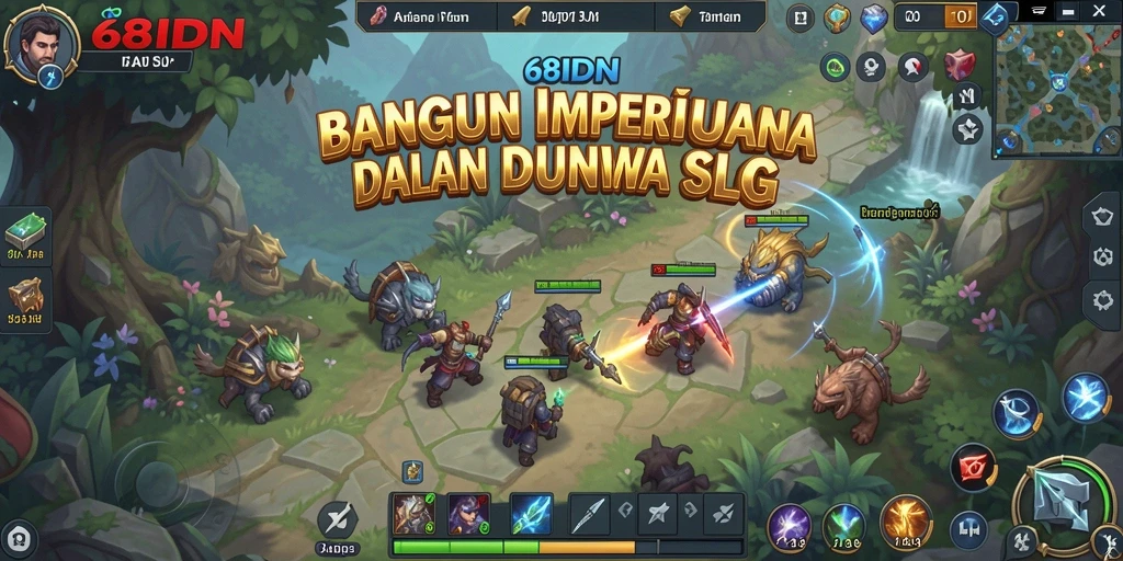 Gameplay seru 68IDN dengan strategi membangun kerajaan.