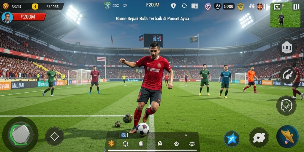 Tampilan gameplay F200M yang mendebarkan dan penuh aksi.