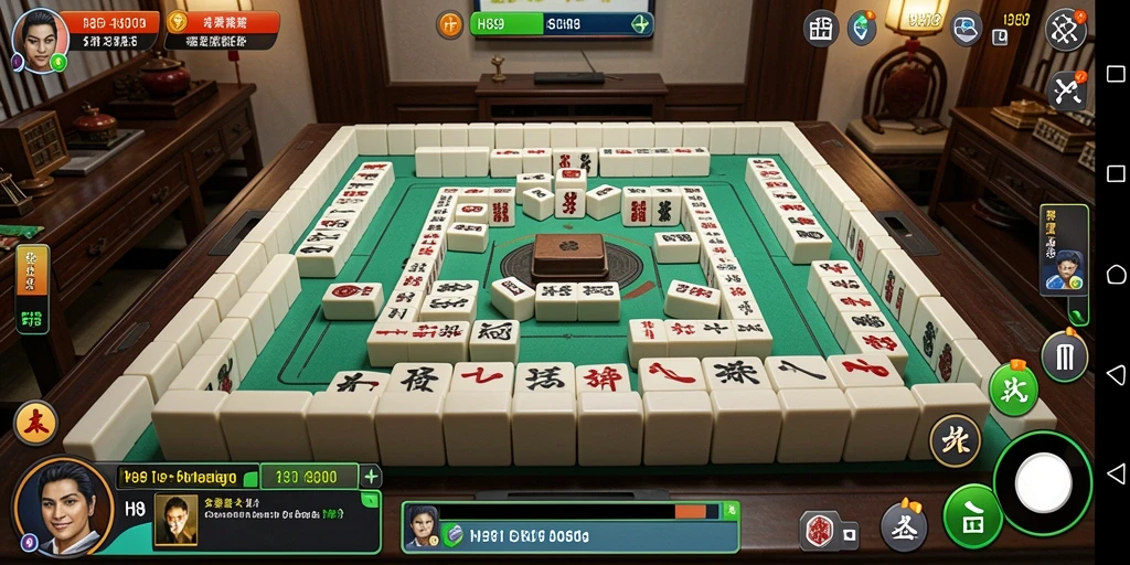 Screenshot gameplay H89 menunjukkan aksi menarik dalam pertandingan Mahjong.