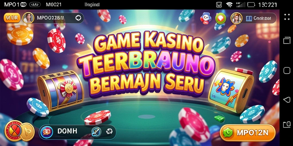 Ilustrasi gameplay mendebarkan dari MPO1221 dalam suasana Kasino.
