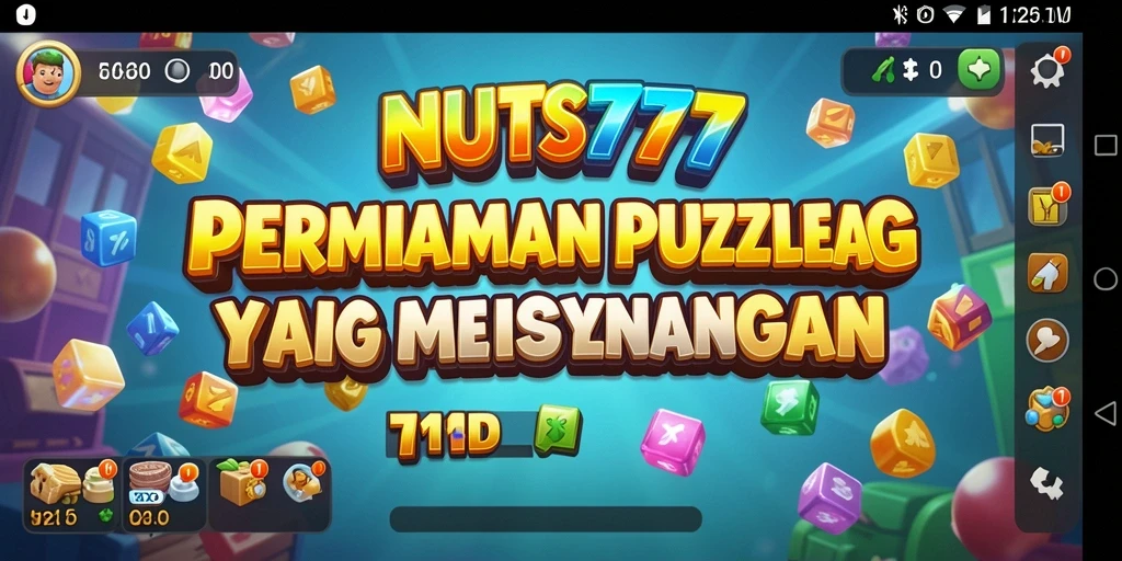Tampilan gameplay NUTS777 yang menarik dengan berbagai teka-teki.